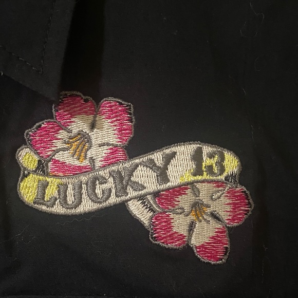 NWOT Lucky 13 Black Button Down Work Shirt - Picture 3 of 5